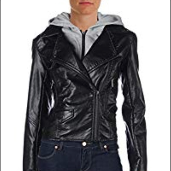 Blank NYC Jackets & Blazers - Worn once BlankNYC faux leather moto jacket